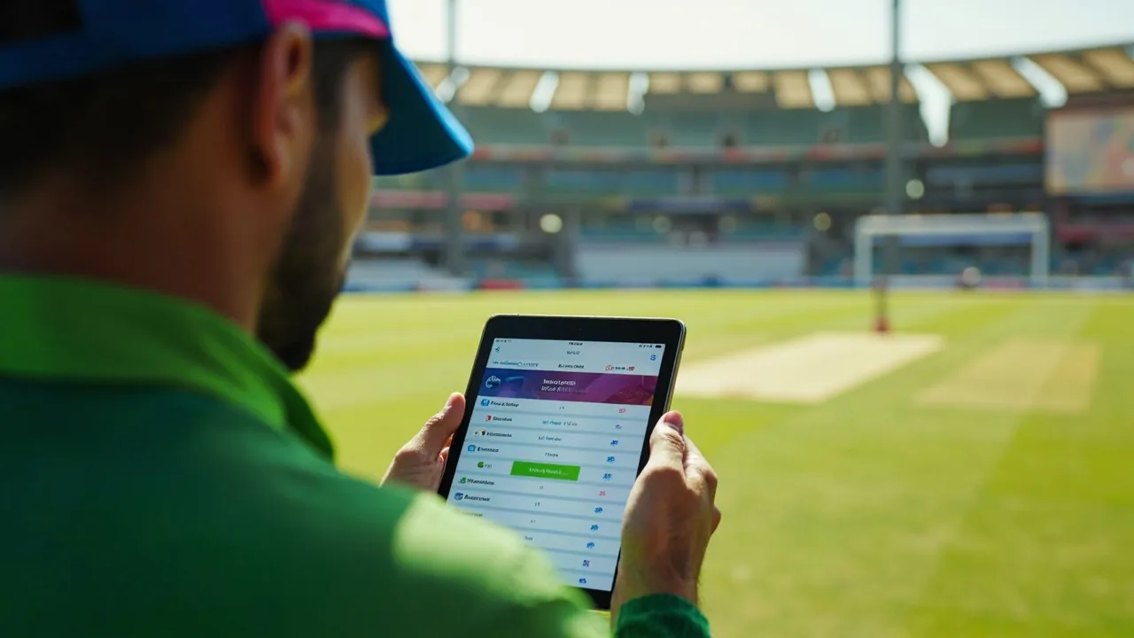 Fantasy cricket manager reviewing captain and vice-captain choices after the toss